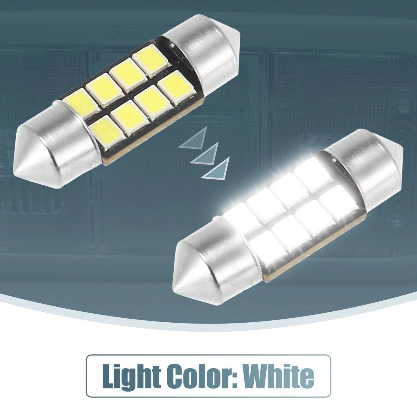 Dome Lamp Switch 2Pcs with 4Pcs White LED Bulbs for Honda Odyssey (2005-2010)