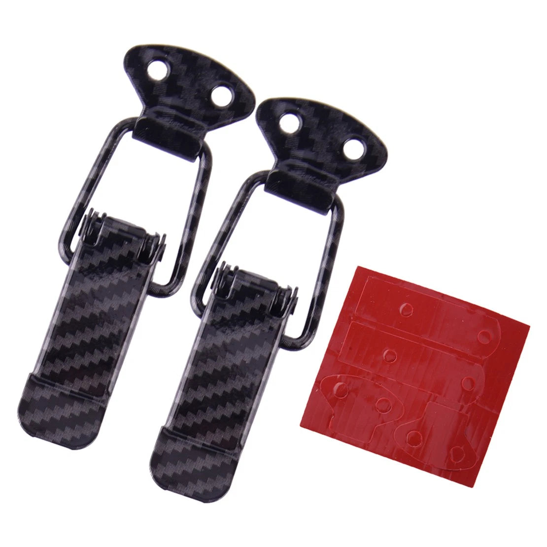 2 x Carbon Fiber Style Bumper Trunk Quick Release Fasteners for Universal Fit
