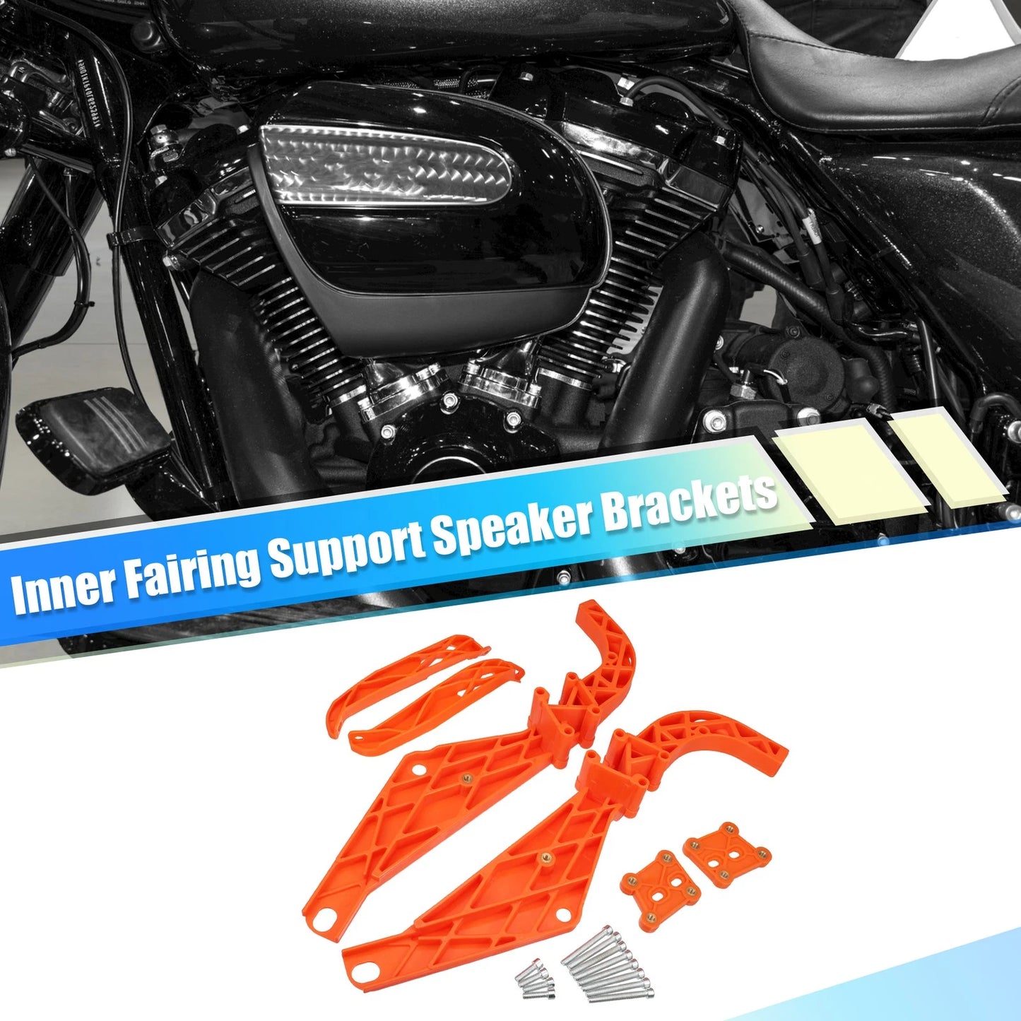 Inner Fairing Batwing Support Speaker Brackets for Harley Touring Electra