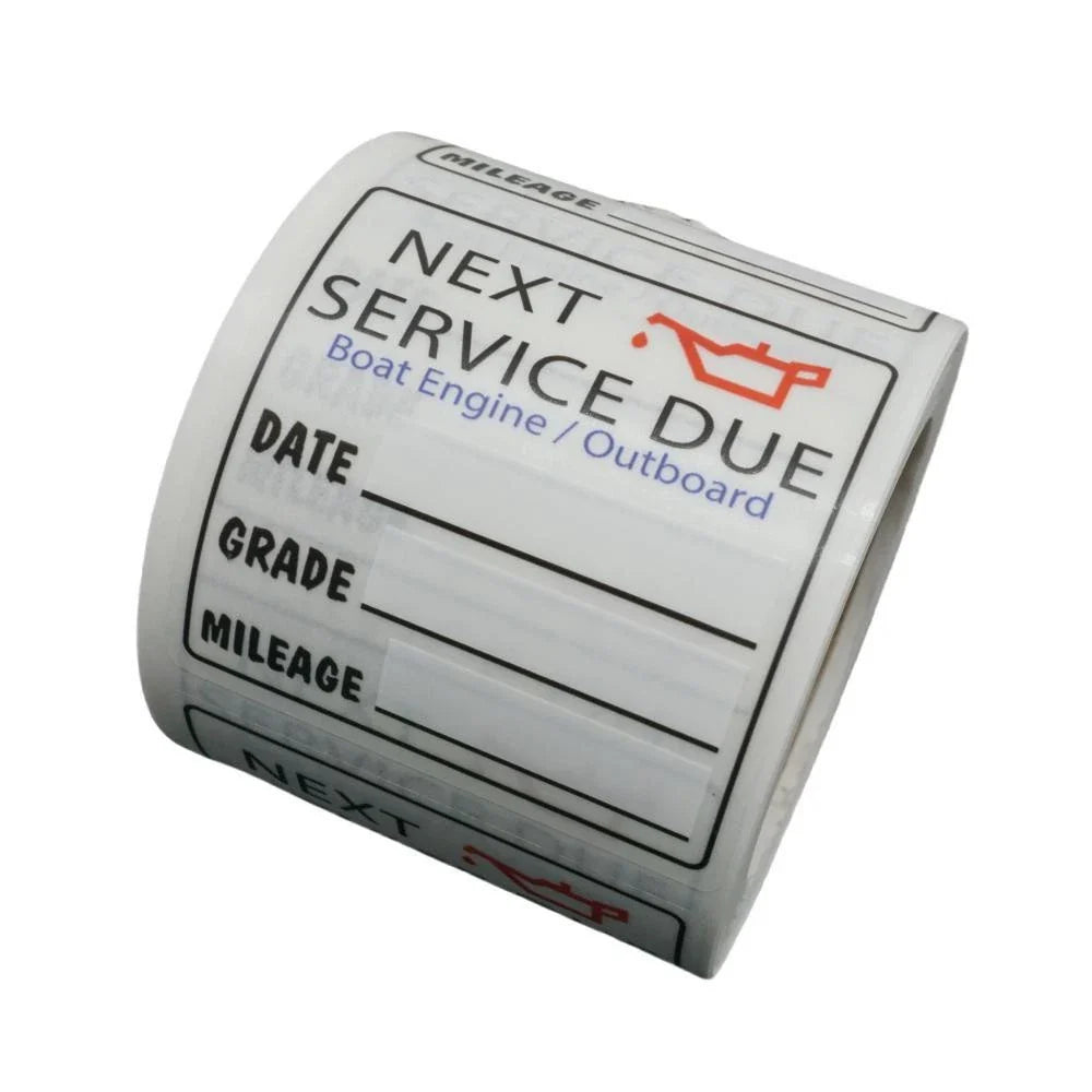 Oil Change Service Reminder Stickers  Windows - 200 Decals