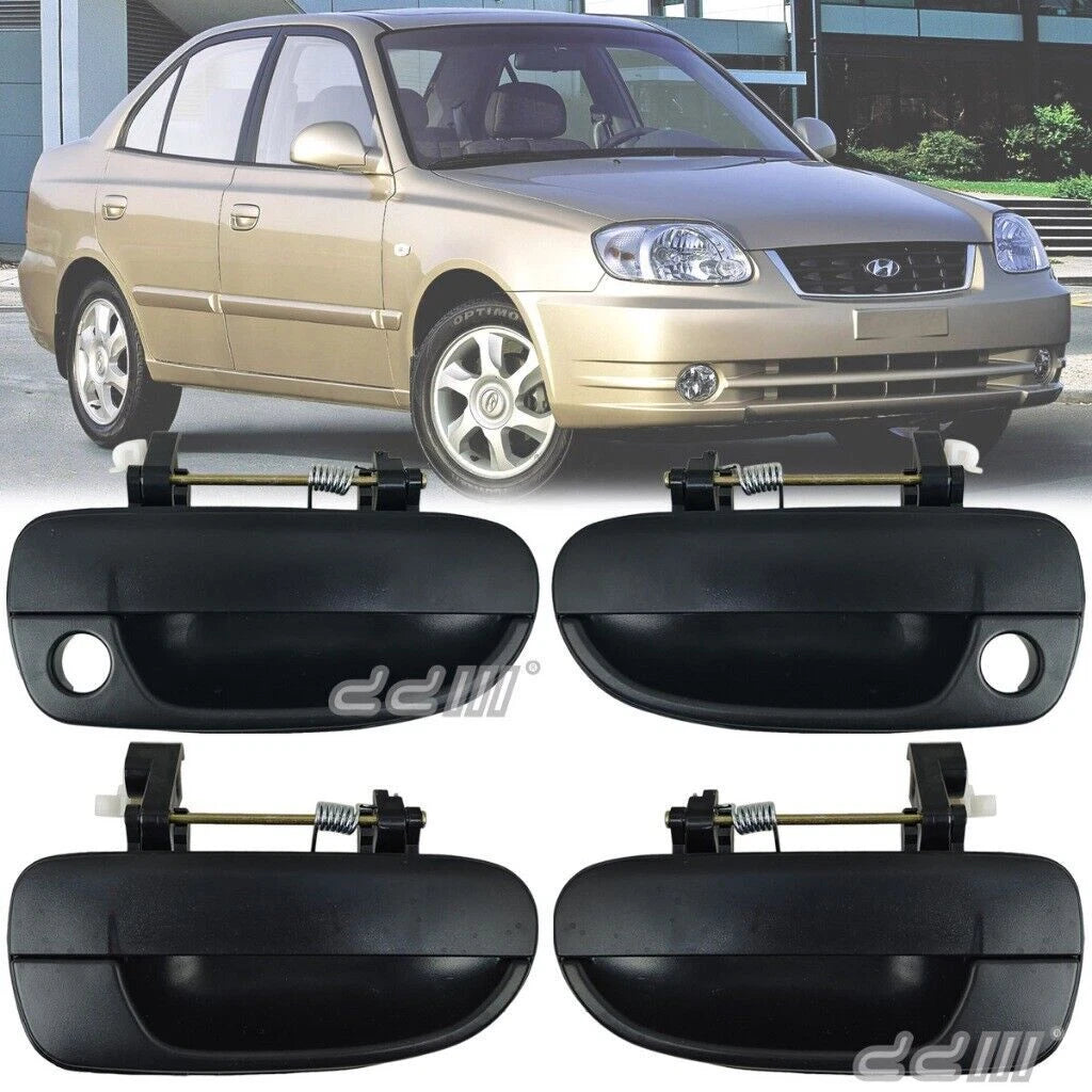 Outer Door Handle (Black) for Hyundai Accent (2000-2005)
