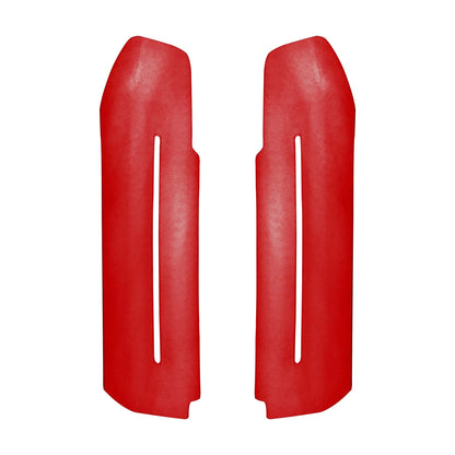 2 x Red Door Side Handle Armrest Covers for Ford Mustang (2015-2020)