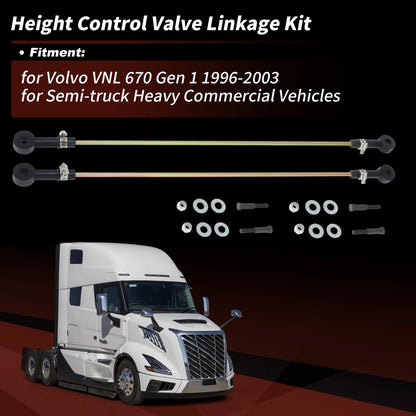 Adjustable Height Control Valve Linkage Rod for Volvo VNL 670 (2004-2023)