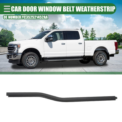 Front Left Window Belt Weatherstrip for Ford F-250 (1999-2016) Black