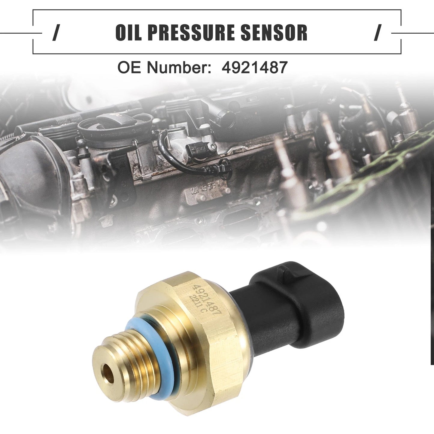 Oil Pressure Sensor for Dodge Ram 2500/3500 Black