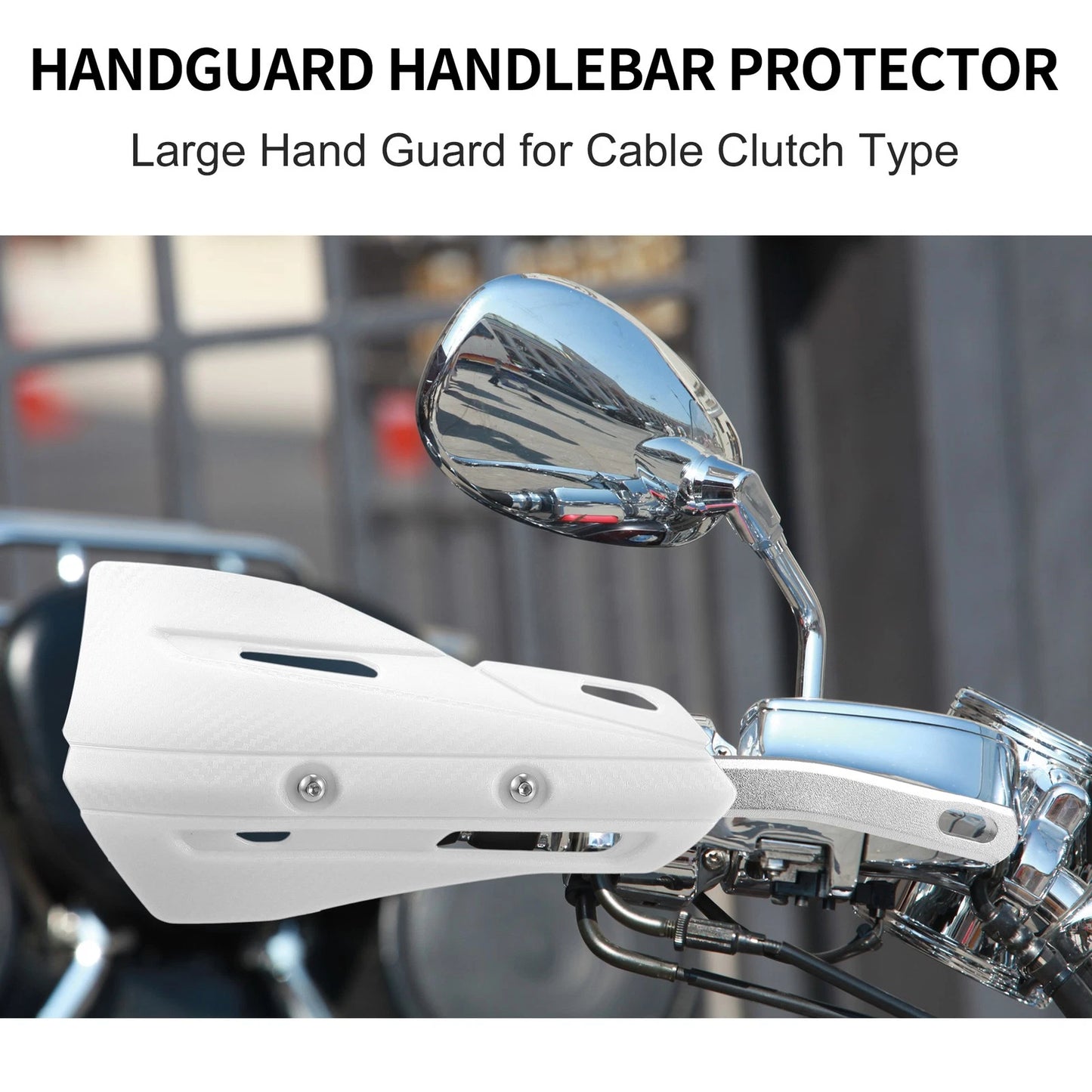 Set Off-road Motorcycle Aluminum Handlebars Plastic Handguards for Motorcycle