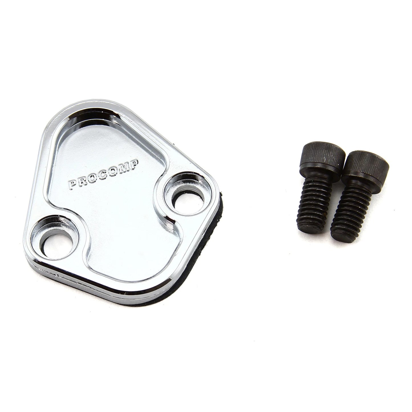 Chrome Fuel Pump Block-Off Plate for Universal Chevy, Ford, Chrysler (N/A)