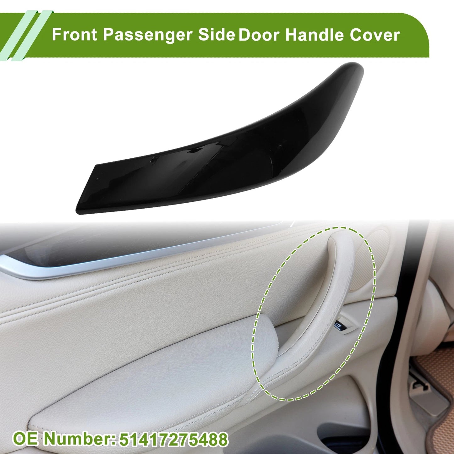 Door Panel Handle Pull Trim Cover for BMW 3 Series F30 (2012 - 2018)