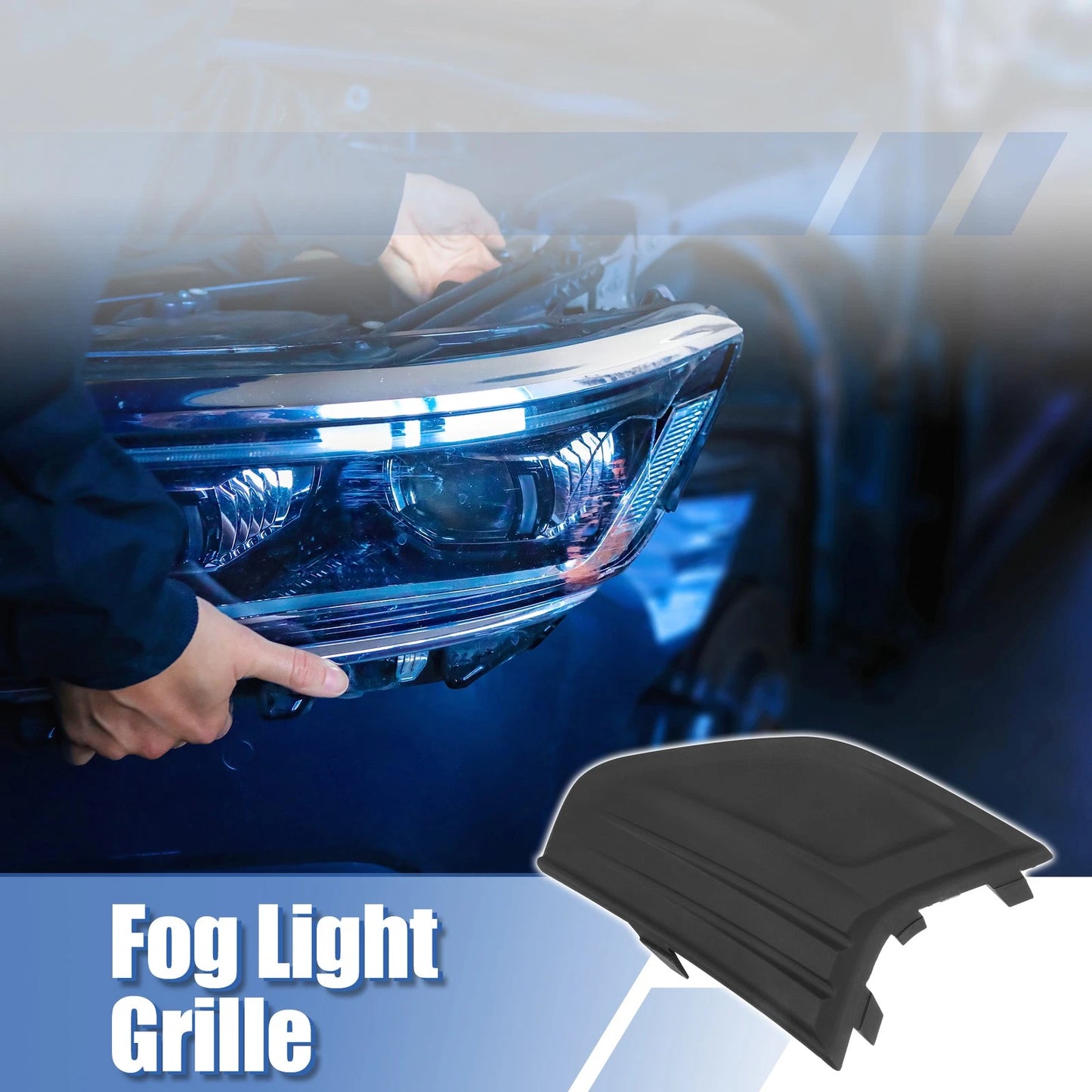 Front Left Fog Light Grille Cover for Ford Fusion (2019-2020)