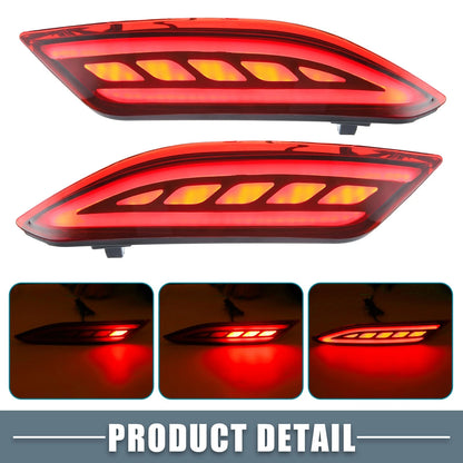 Rear Bumper Reflector LED Brake Turn Signal Lights for Honda HR-V (2016-2021)