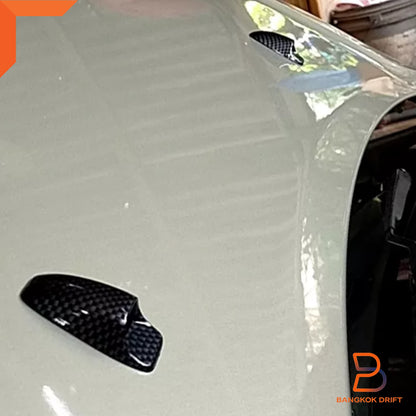 Carbon Fiber Washer Jet Covers for Mitsubishi Triton, Lancer, Galant (MJ-ML)