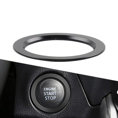 Black Engine Start Stop Button Trim Ring for Toyota Tacoma Camry Prius Corolla (2005-2023)