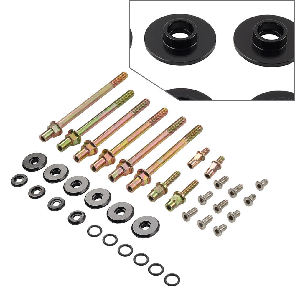 Black Engine Valve Cover Washer Screws for Honda K-Series K20 K24 (2002-2011)