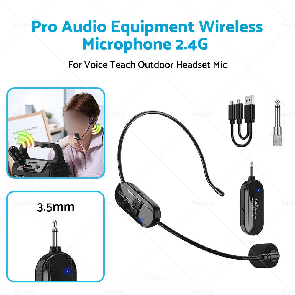 Wireless Microphone for Voice Teach Outdoor Headset Pro Audio Equipment (N/A)