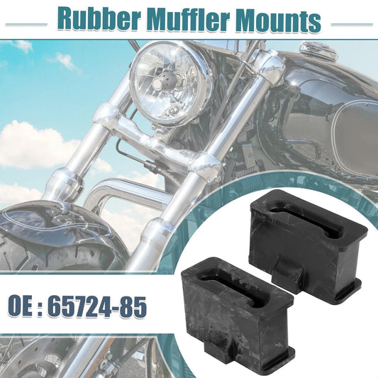 2 x Rubber Muffler Mounts for Harley-Davidson FL Trike (1985–1985)