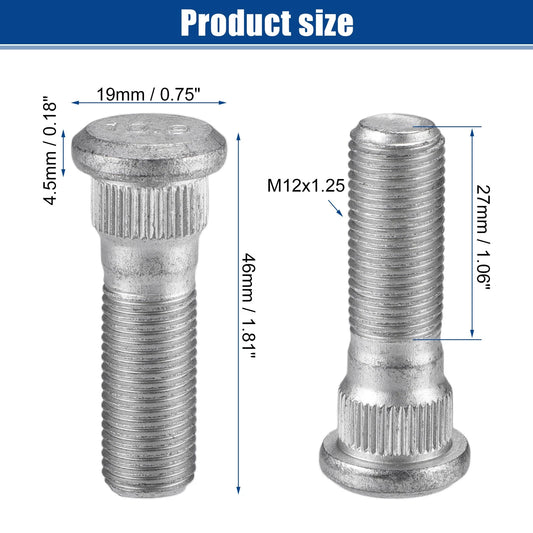 10pcs M12x1.25 Wheel Lug Stud for Infiniti EX35 FX35