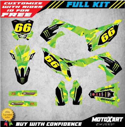 Kawasaki KXF 450 Custom Decal Kit WARRIOR STYLE (2019-2020)