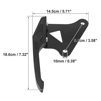 Pair Motorcycle Rear Seat Passenger Grab Bars Handle Black for Honda MSX125