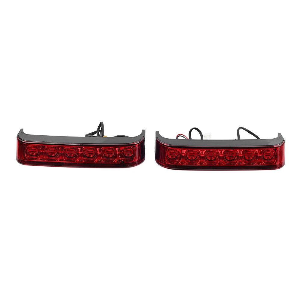 Black Saddlebag Run Brake Tail Light for Harley Touring Street Glide (2014-2023)
