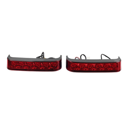 Black Saddlebag Run Brake Tail Light for Harley Touring Street Glide (2014-2023)
