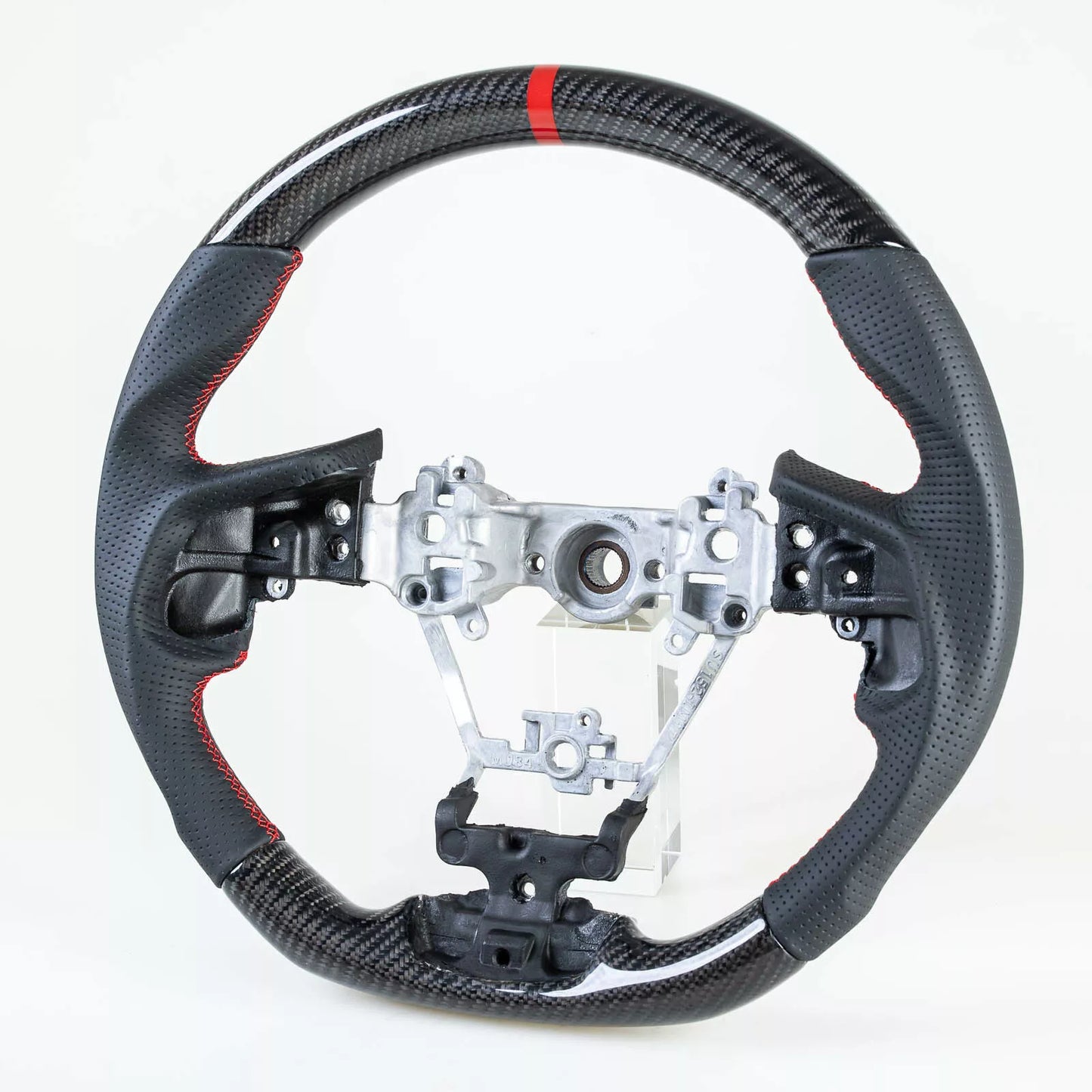Carbon Leather Red Steering Wheel for Subaru Impreza, Forester, Ascent (2017-2023)