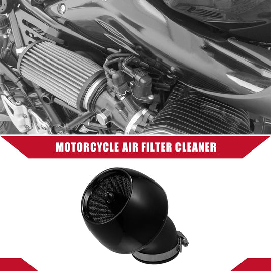 Motorcycle Air Cleaner Filter 28-48mm 90° Black for Motorcycle Rubber