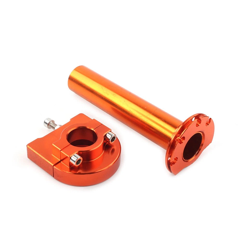 Orange 7/8" Turn Twist Throttle Handle Bar Tube for Motorcycle Universal