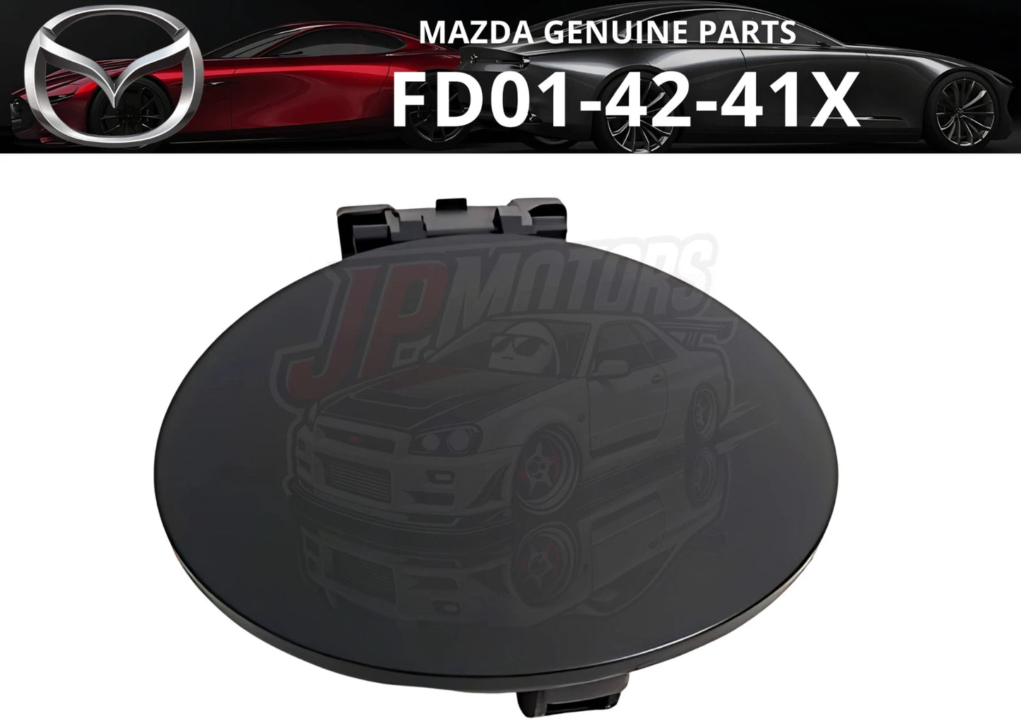 Fuel Filler Gas Lid Cover for Mazda RX-7 (1992–2002)