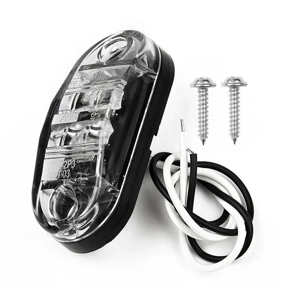 1W LED White Side Marker Light for Car/Truck/Trailer/Boat 10-30V IP65