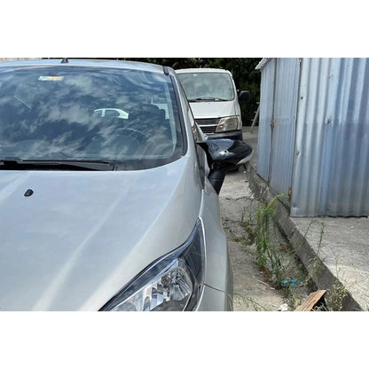 Side View Mirror Covers Gloss Black 2 Piece for Ford Fiesta (2009-2017)
