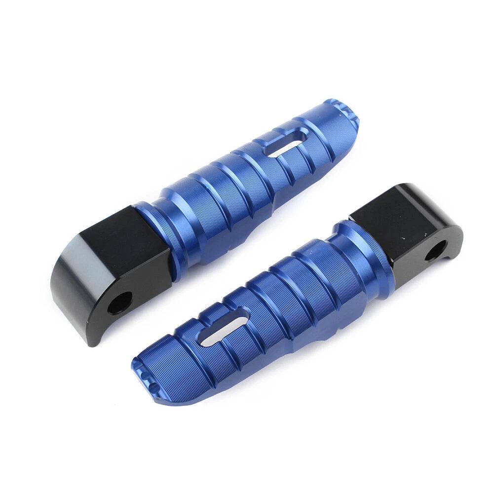 Blue CNC Rear Footpeg Footrests for Yamaha YZF-R1 R6 FZ-07 FZ-09