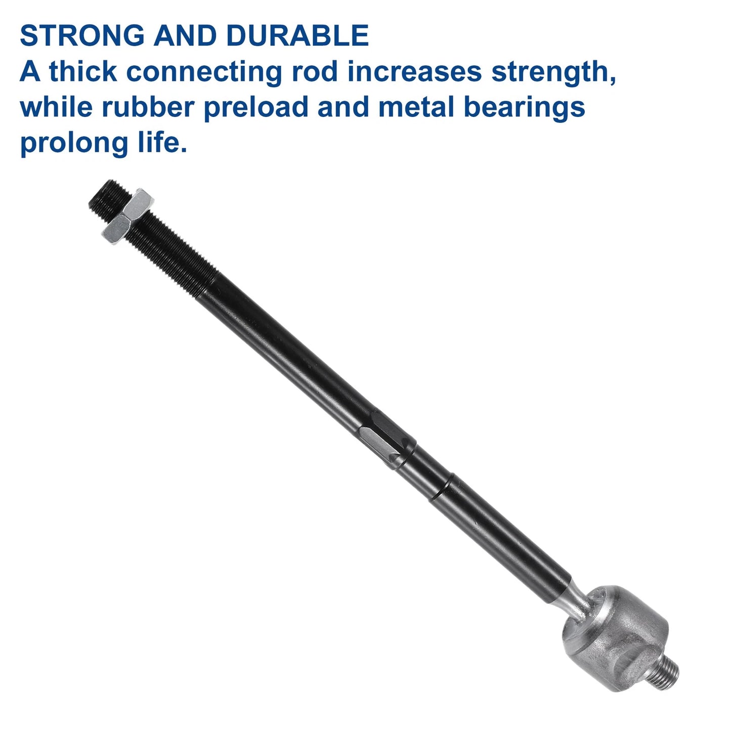 2 Pcs Front Inner Tie Rods for Chrysler 300 & Dodge Challenger Black