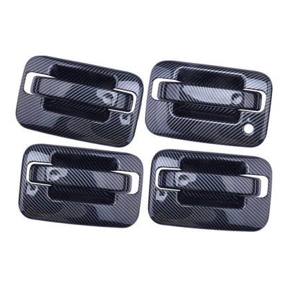 Carbon Fiber Look Side Door Handle Covers for Ford F150 Raptor (2017-2023)