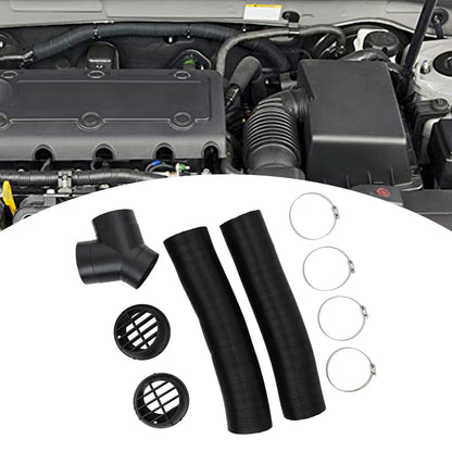 75mm Air Diesel Heater Exhaust Y Pipe 2 Outlets 4 Clamps