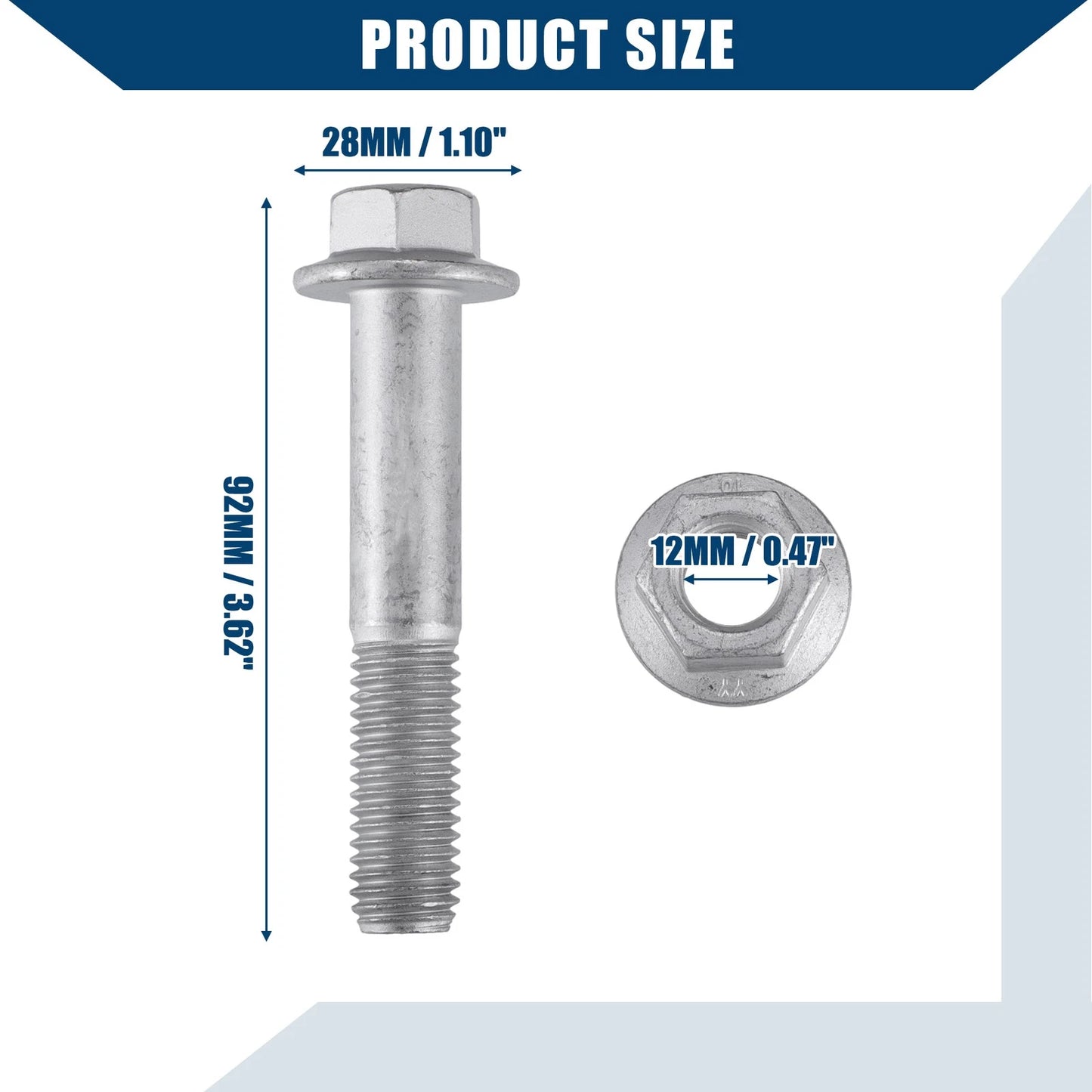 Front Rear Shock Absorber Mount Bolt Nut for Dodge Ram