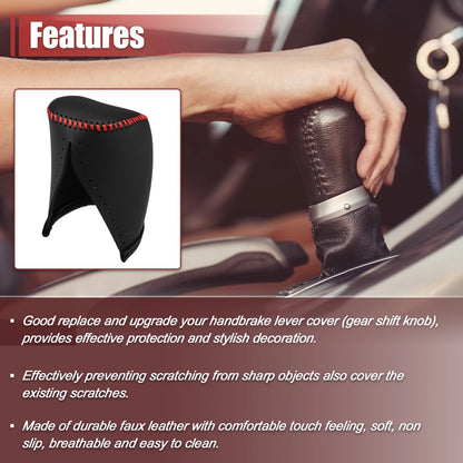 Black Auto Gear Shift Knob Cover for Toyota Crown