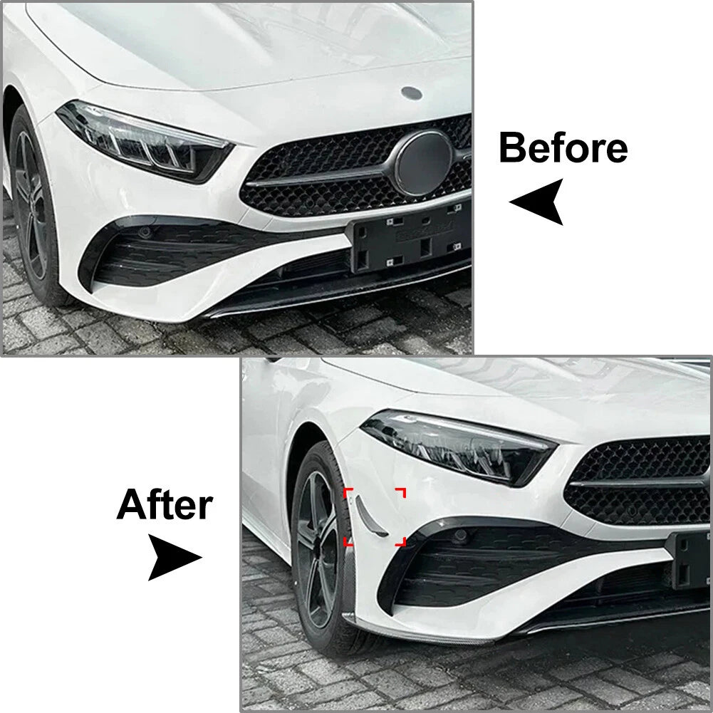 Front Bumper Side Spoilers for Benz A Class W177 A180 A200 (2023-2024)