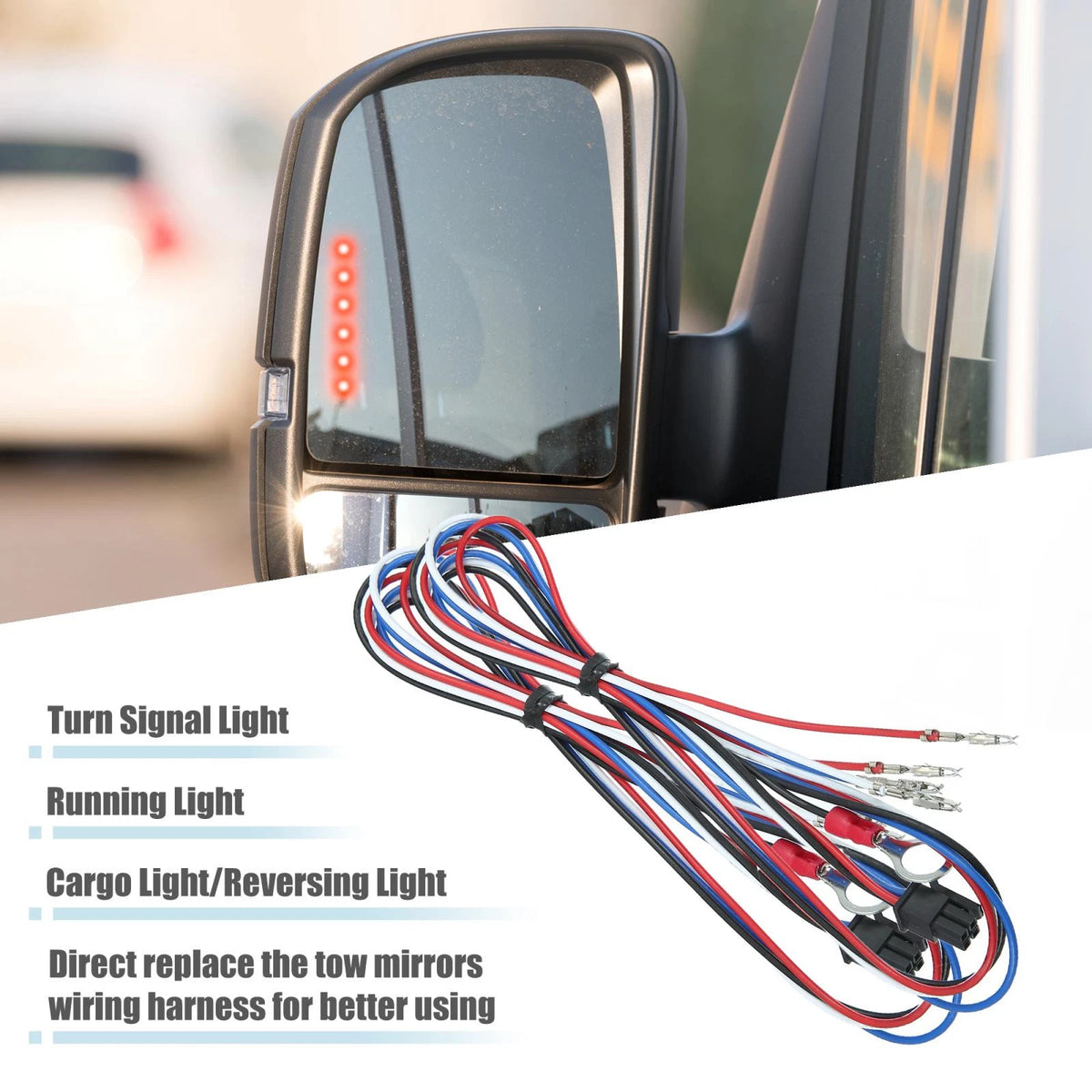 Tow Mirrors Wiring Harness for Chevy Silverado / GMC Sierra (2014-2018)