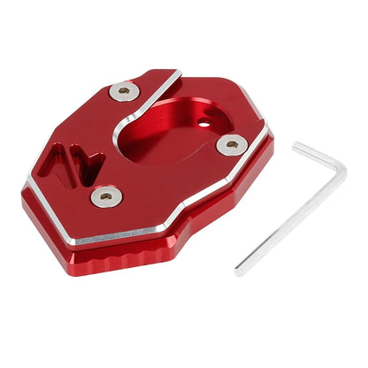 CNC Side Stand Extension Pad Red for Kawasaki Z900RS (2017–2019)