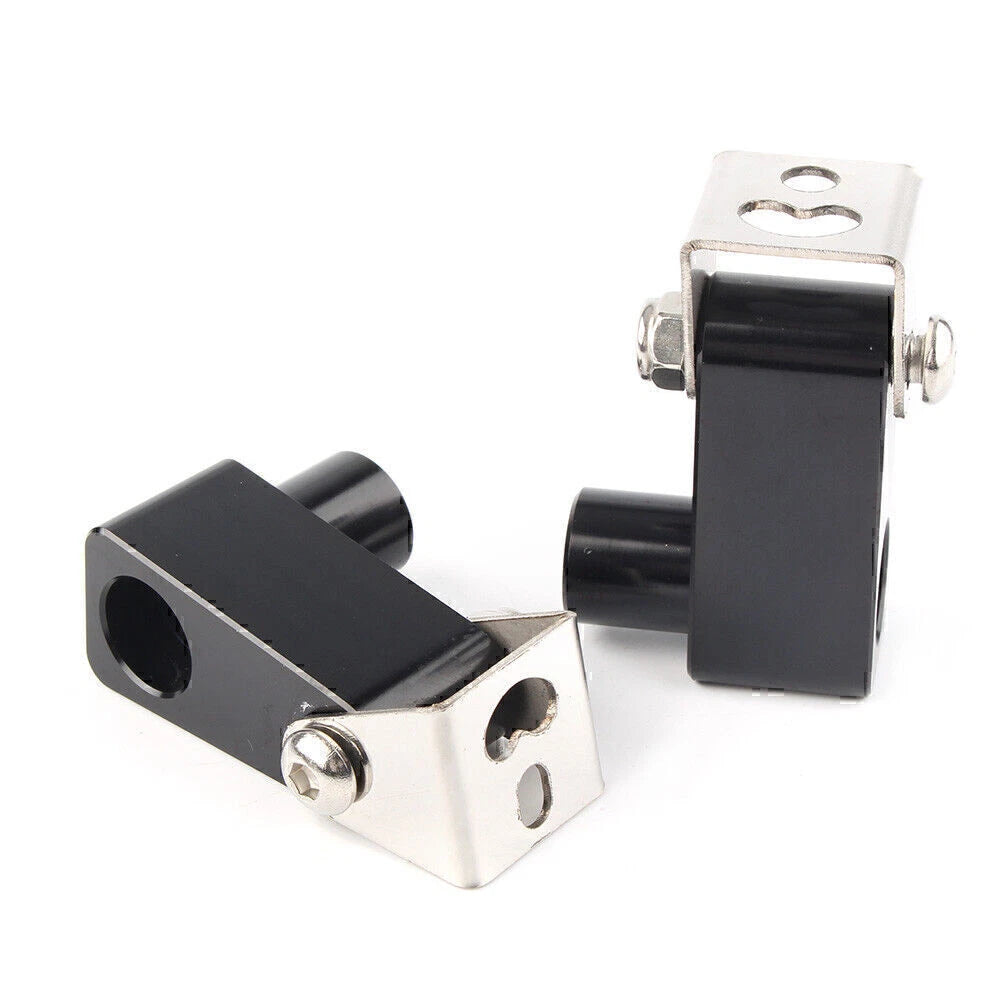 Fog Light Bracket for Motorcycle - Metal Alloy Black