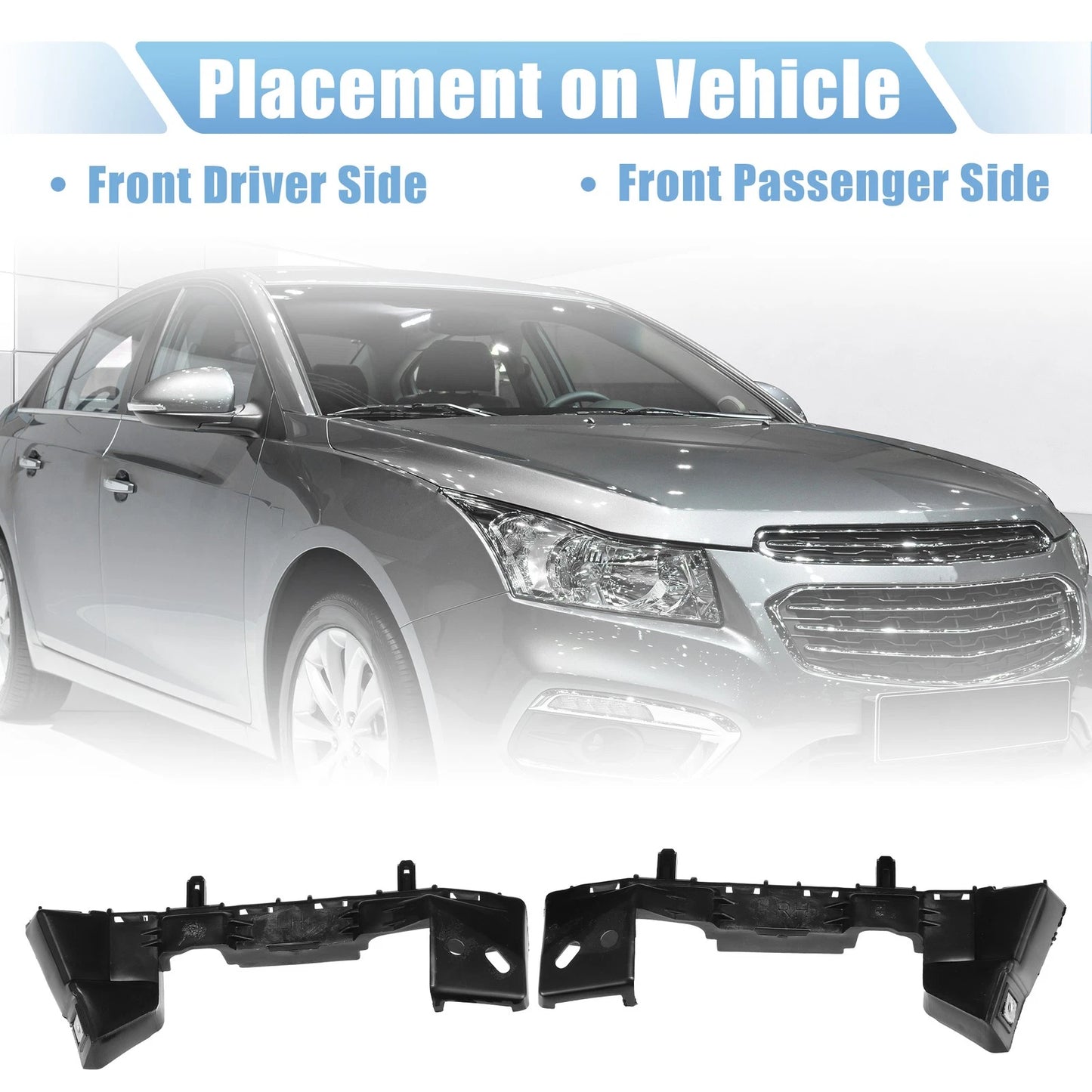 Pair Left & Right Front Bumper Bracket for Chevrolet