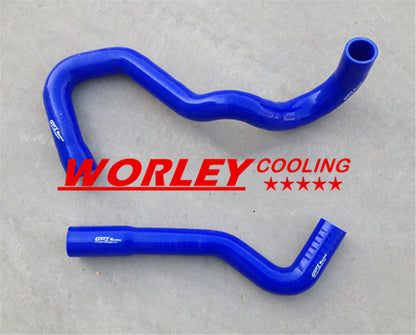 3 Row ALLOY Radiator & BLUE Hose for Nissan Patrol Y61 GU (2000-2009)
