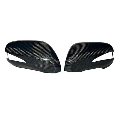 Real Carbon Fiber Add-on Side Mirror Cover Caps for Lexus IS250 IS350 2009-2012