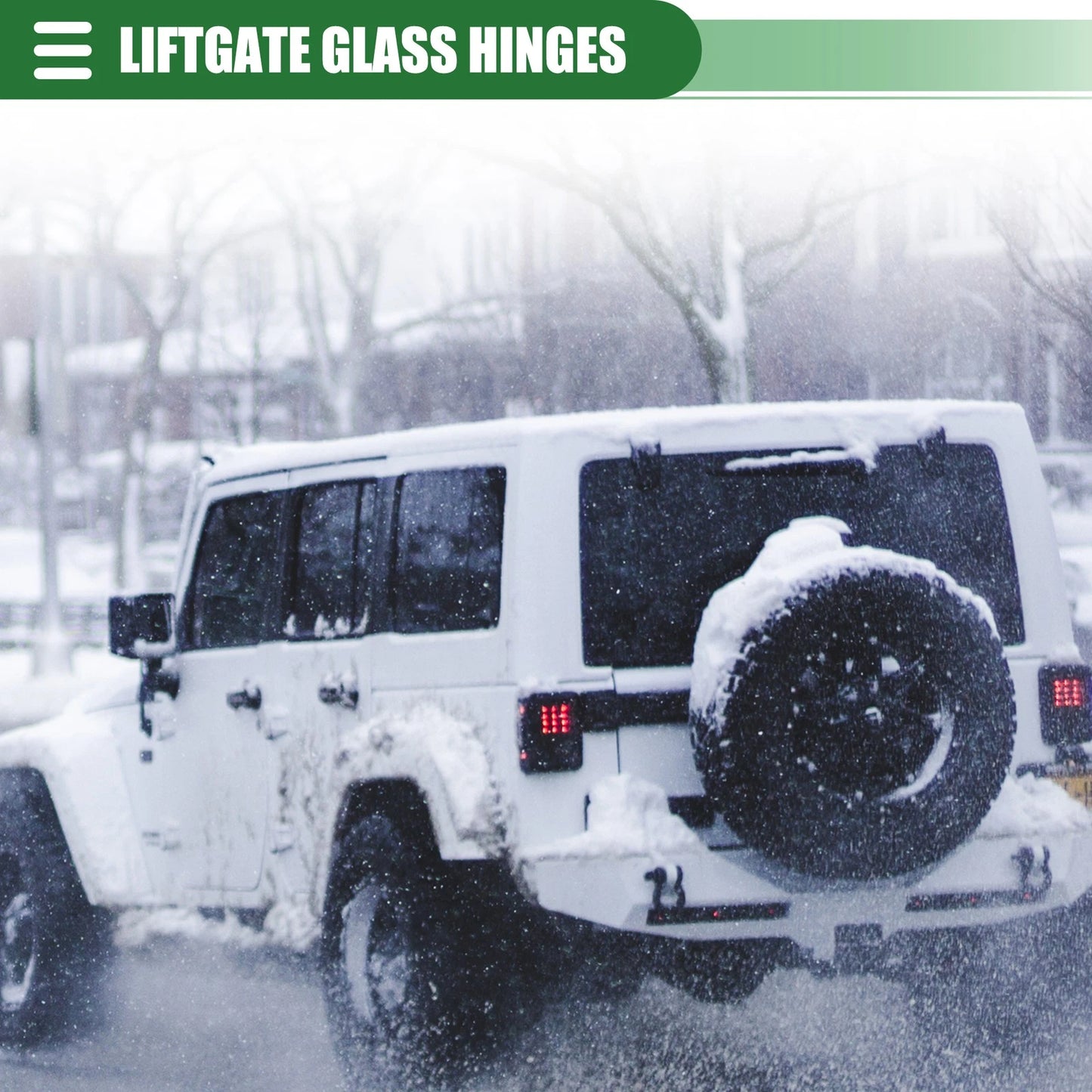 Liftgate Glass Hinge Set for Jeep Wrangler (1987-2006)