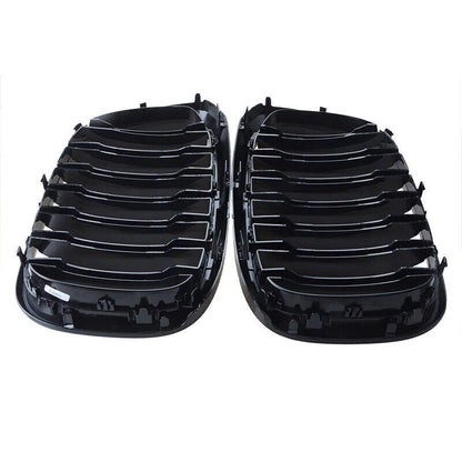 Gloss Black Front Hood Kidney Grille for BMW G01 G02 X3 X4 (2018-2020)