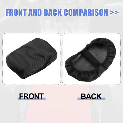 Microfiber Leather Black Armrest Cover for Volvo XC40 (2018-2022)