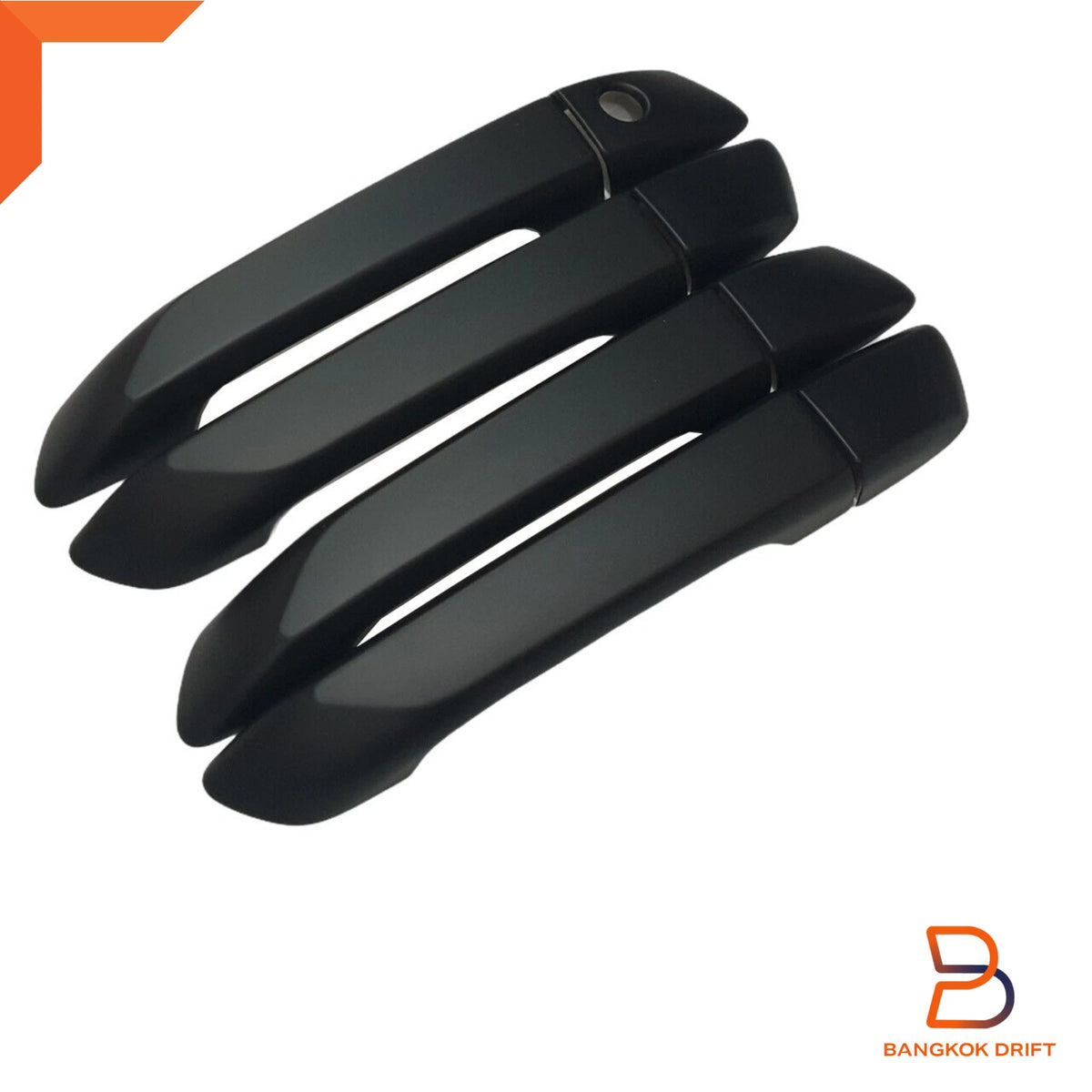 Matte Black Door Handle Cover Trim for Isuzu D-Max Ute SX (2020-2023)