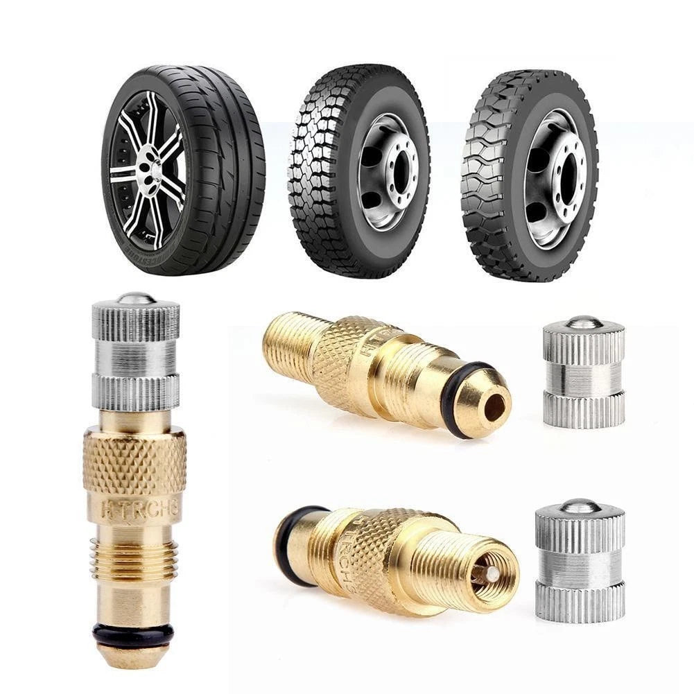 Valve Stem Air Water Tire Chrome Set Core Housing for Air Liquid Valves