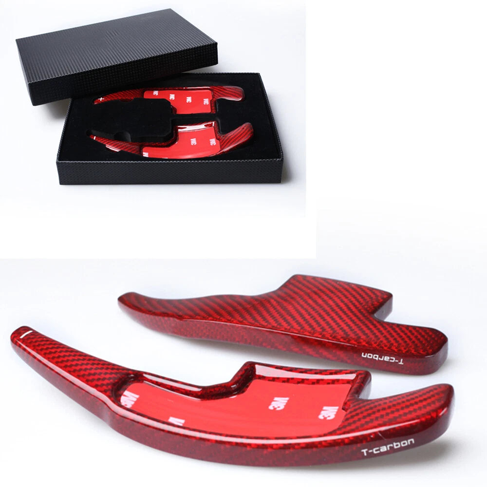 2 x Carbon Fiber Shift Paddle Extensions for Mustang (2015-2023)