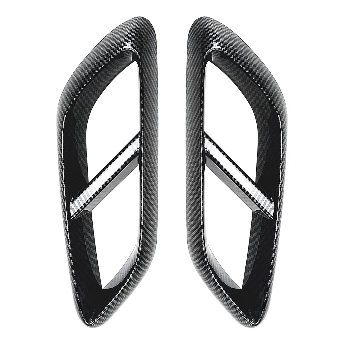 2 x Carbon Look Rear Exhaust Pipe Frame Covers for Benz W214 E260 E300 AMG (2024-)